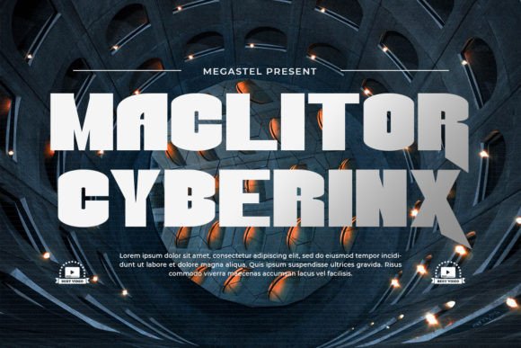 Megastel Font PNG with transparent background - Preview 3