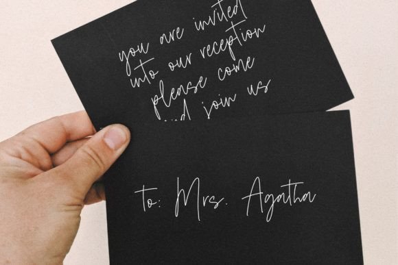 Midnight Wonders Font PNG with transparent background - Preview 2
