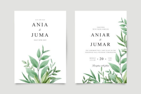 Minimalist Wedding Invitation Template