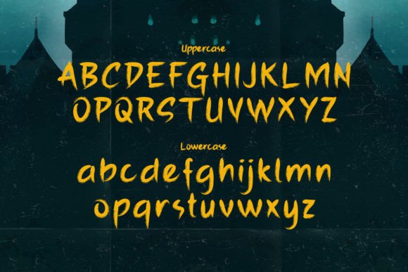 Moaned Font PNG with transparent background - Preview 1