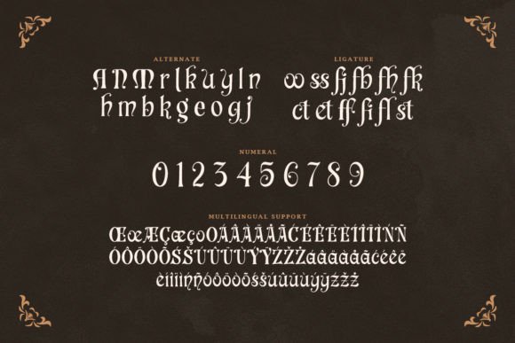 Monastery Font PNG with transparent background - Preview 2