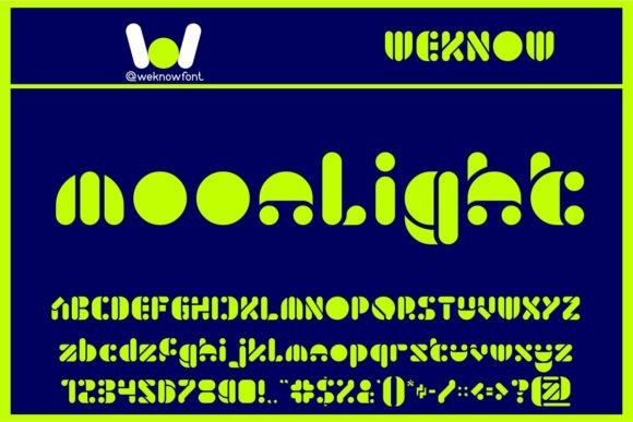 Moon River Font PNG with transparent background - Preview 1