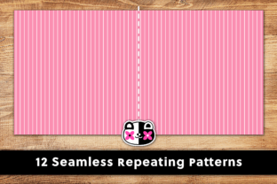 Pink Pinstripe Digital Paper Graphic by Peppy Poppy Panda · Creative ...