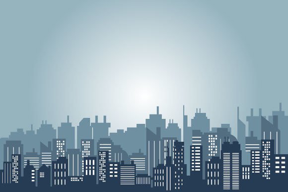 The Downtown of Background in the Lake Graphic by cityvector91 ...