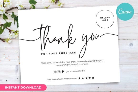 Thank You Card Business Template Canva