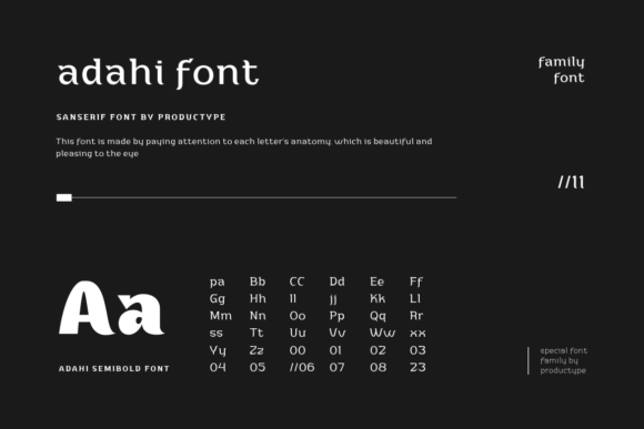 Adahi Font - Preview 1