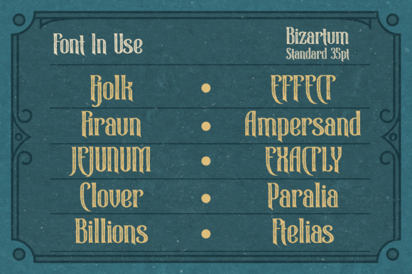 Bizartum Font - Preview 4