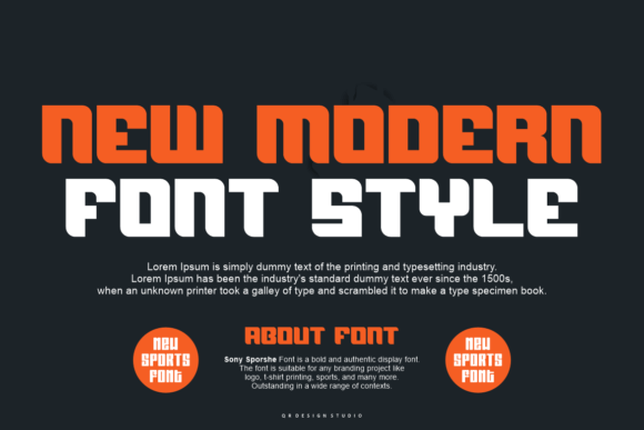 Break Sporter Font PNG with transparent background - Preview 1