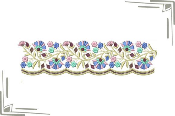 Colorful Flower Border