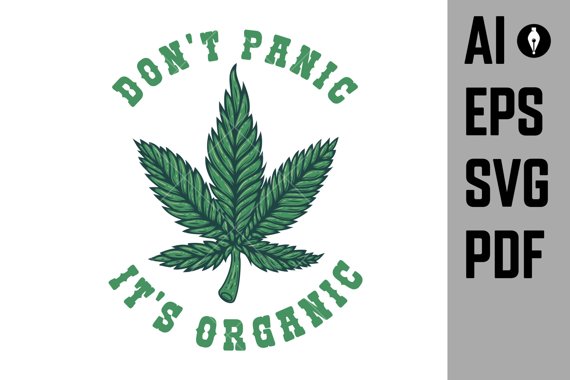 Dont Panic Its Organic .Illustration Graphic by ivankotliar256 ...