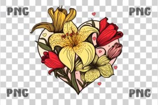 Floral Love Heart Valentines Png Graphic by Digital Delicacy · Creative ...