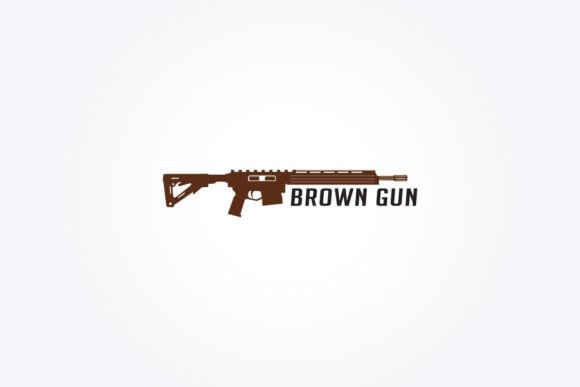 Gun Logo Template. Military and Weapon