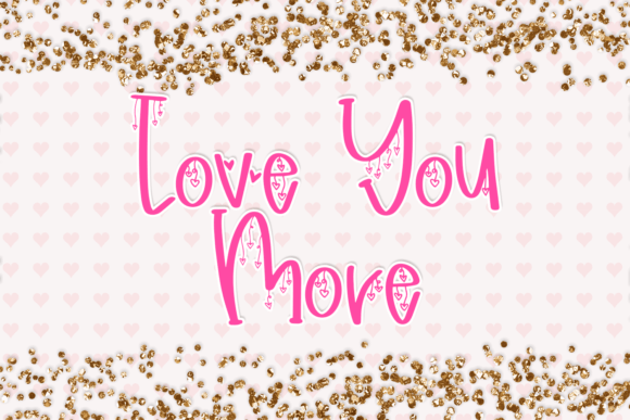 Hanging Hearts Font - Preview 3