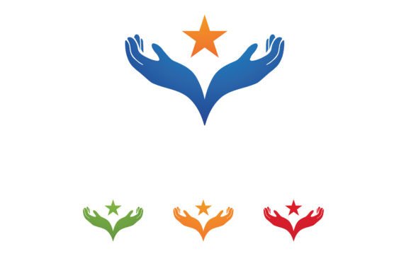 Hope Hand Help Logo Vector