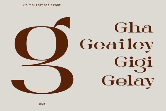 Kibly Font font preview - 2