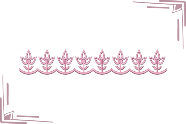 Leaves Cut Work Border