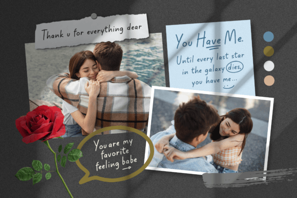 Missing Lovely Font font preview - 3