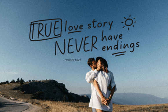 Missing Lovely Font font preview - 4