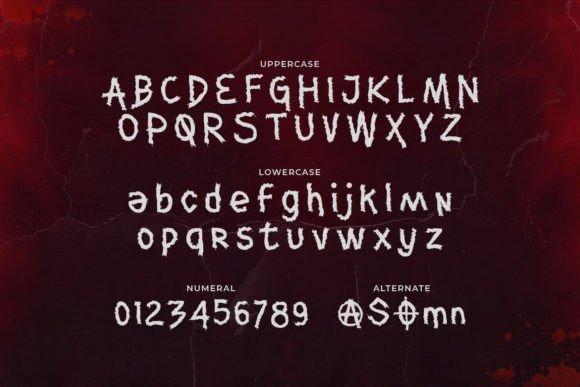 Pinhead Font PNG with transparent background - Preview 1