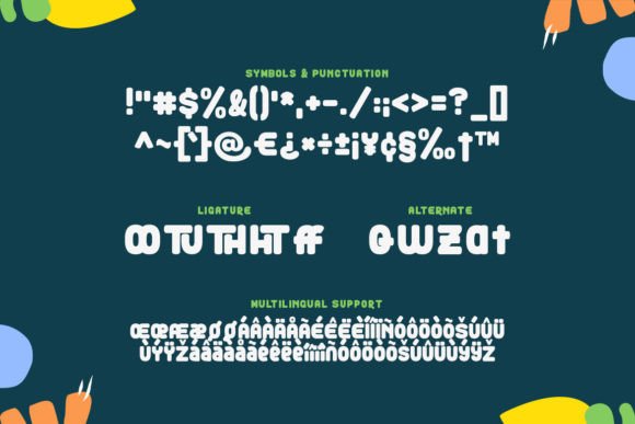 Relikha Font PNG with transparent background - Preview 2