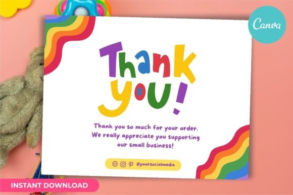 Thank You Card Business Template Canva