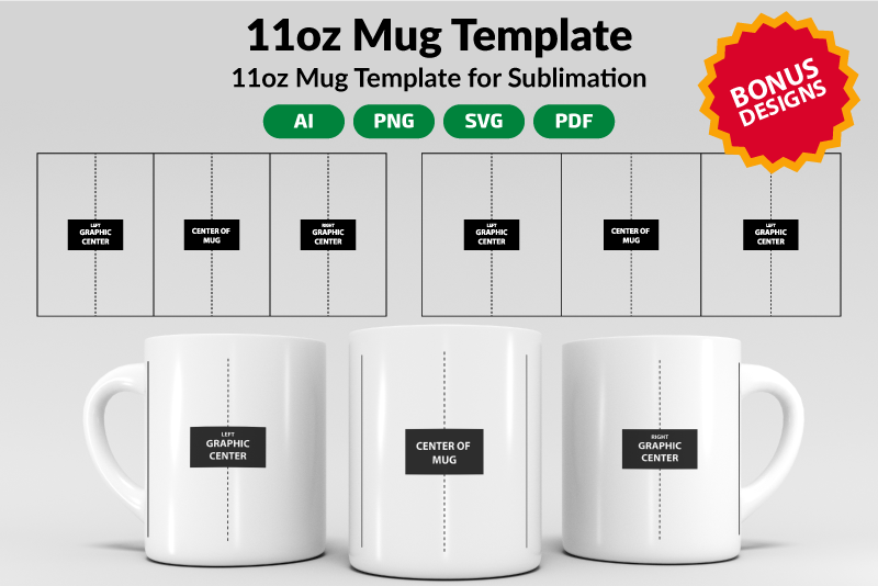 11 Oz Mug Template Graphic by JunioR Design  Creative Fabrica
