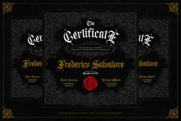Antraxen Font - Preview 4