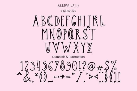 Arrow Font - Preview 1