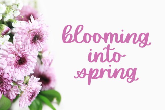 Delicate Daisy Font PNG with transparent background - Preview 3