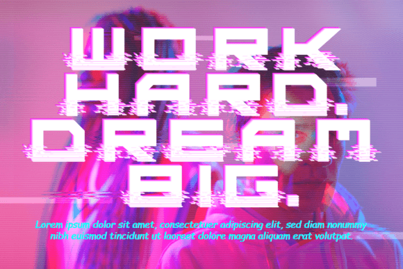 Digital Glitch Font - Preview 1