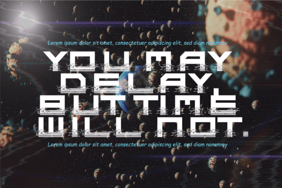 Digital Glitch Font - Preview 2