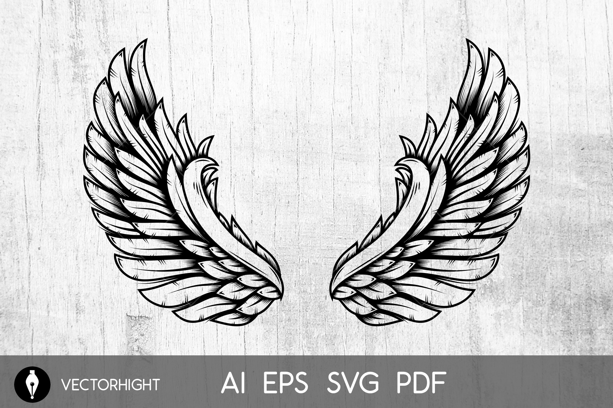 Eagle Wings in Tattoo Style Graphic by ivankotliar256 · Creative Fabrica