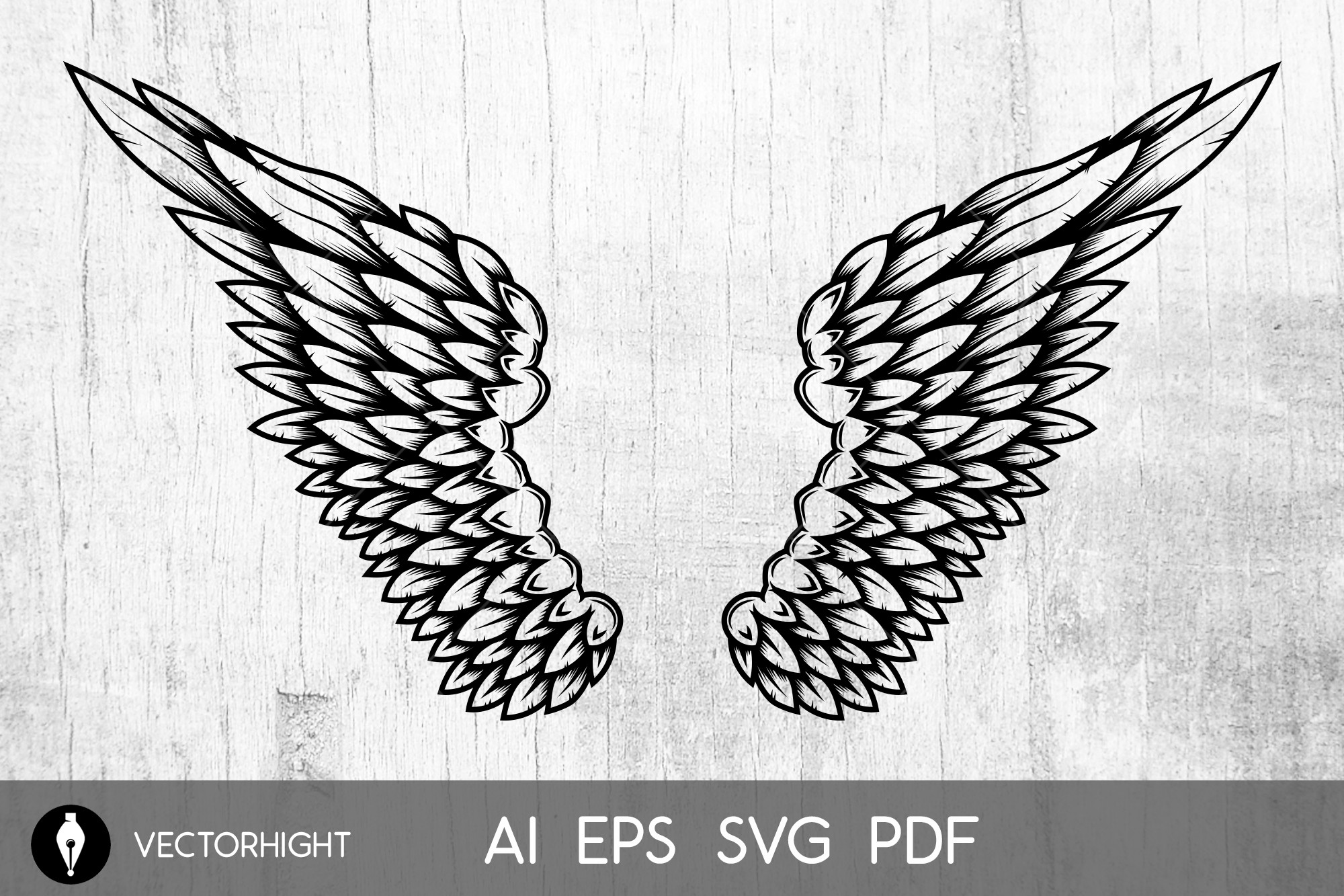 Eagle Wings in Tattoo Style Graphic by ivankotliar256 · Creative Fabrica