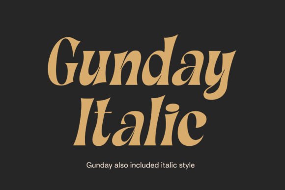 Gunday Font - Preview 4