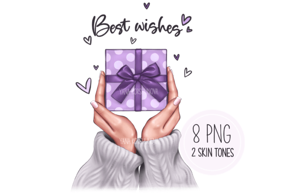 Hands With Gift Clipart Best Wishes Png Graphics