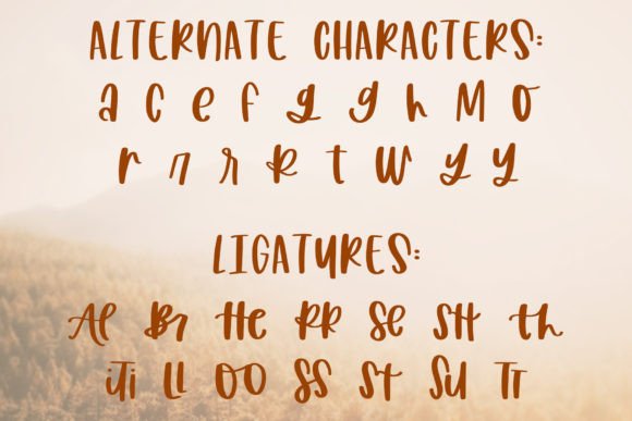 Harvest Wishes Font - Preview 6