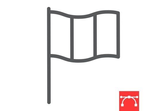 Ireland Flag Line Icon