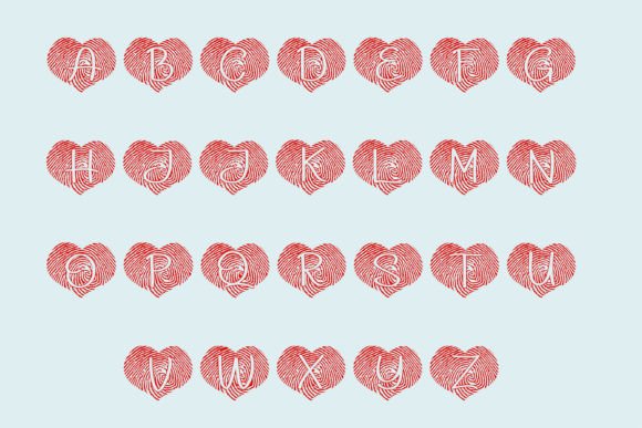 Love Identify Font PNG with transparent background - Preview 5