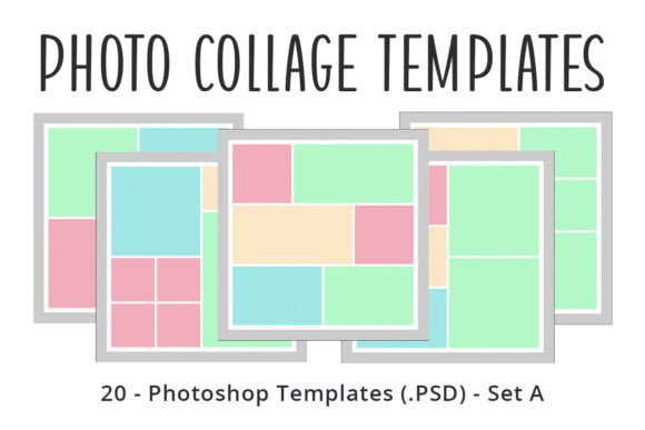 Photo Collage Scrapbook Template