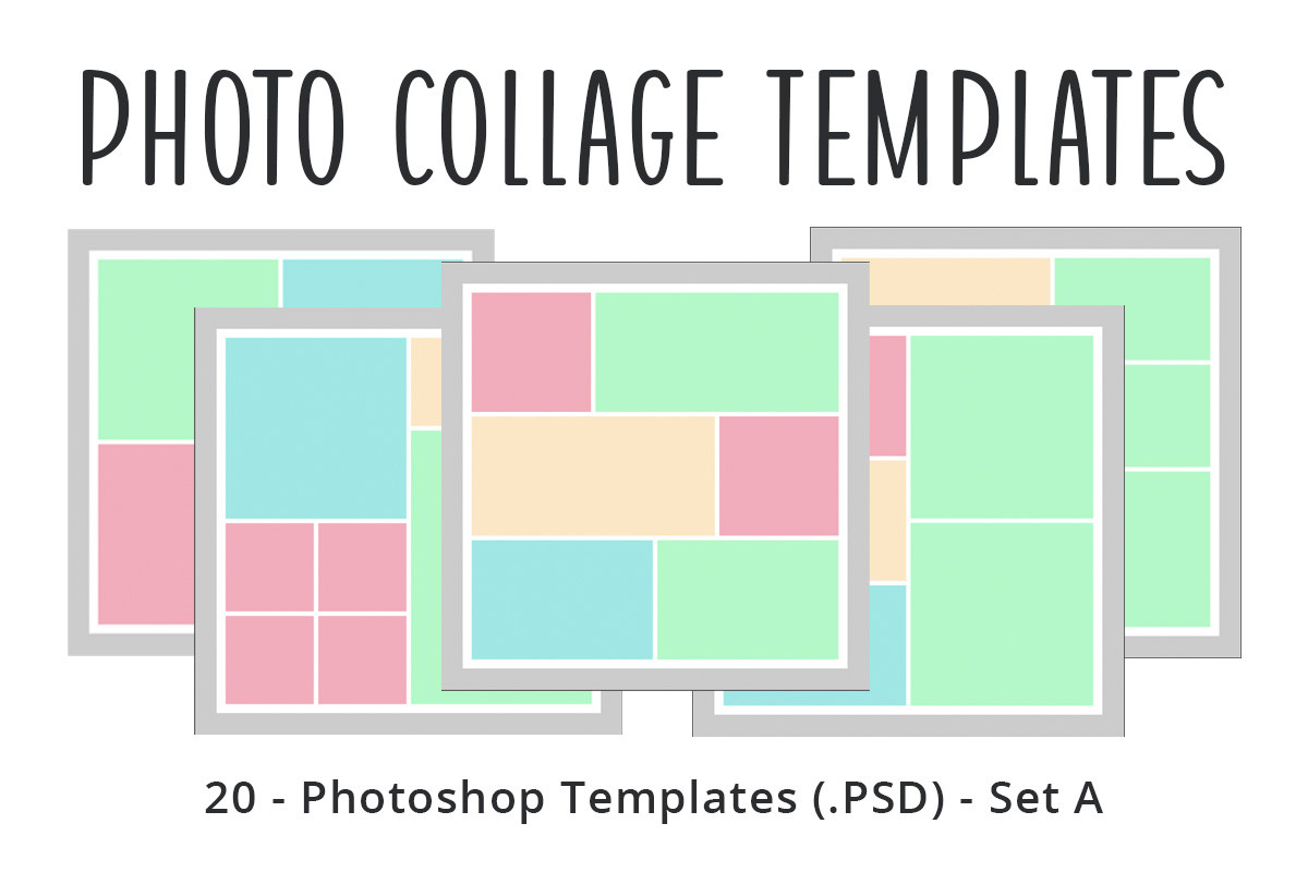 Photo Collage Scrapbook Template