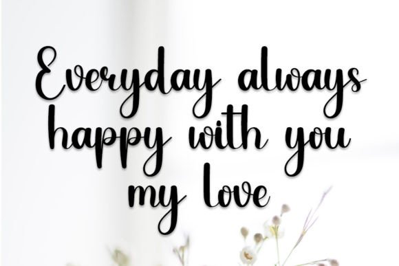 Romantic Dinner Font font preview - 1