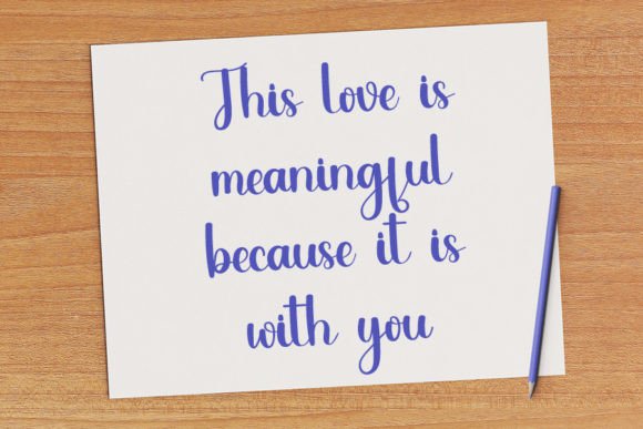 Romantic Dinner Font font preview - 3