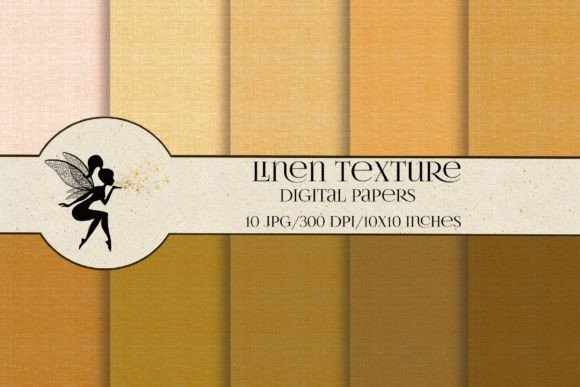 Yellow Linen Texture Paper Set