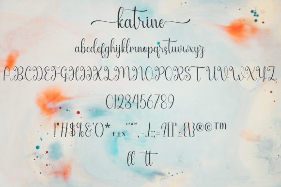 Katrine Font PNG with transparent background - Preview 3