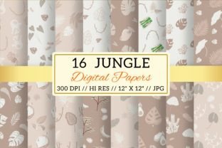 Boho Jungle Digital Paper Graphic by Florid Printables · Creative Fabrica