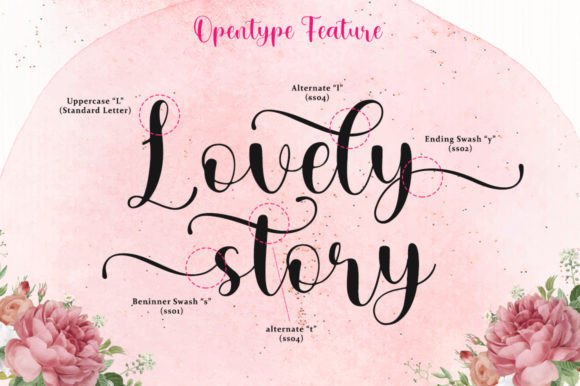 Ginanitta Font PNG with transparent background - Preview 1