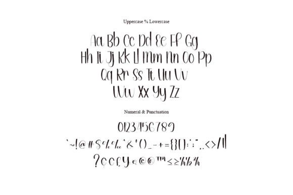 Sample Font PNG with transparent background - Preview 3