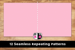 Seamless Pink Zig Zag Chevron Patterns Graphic by Peppy Poppy Panda ...