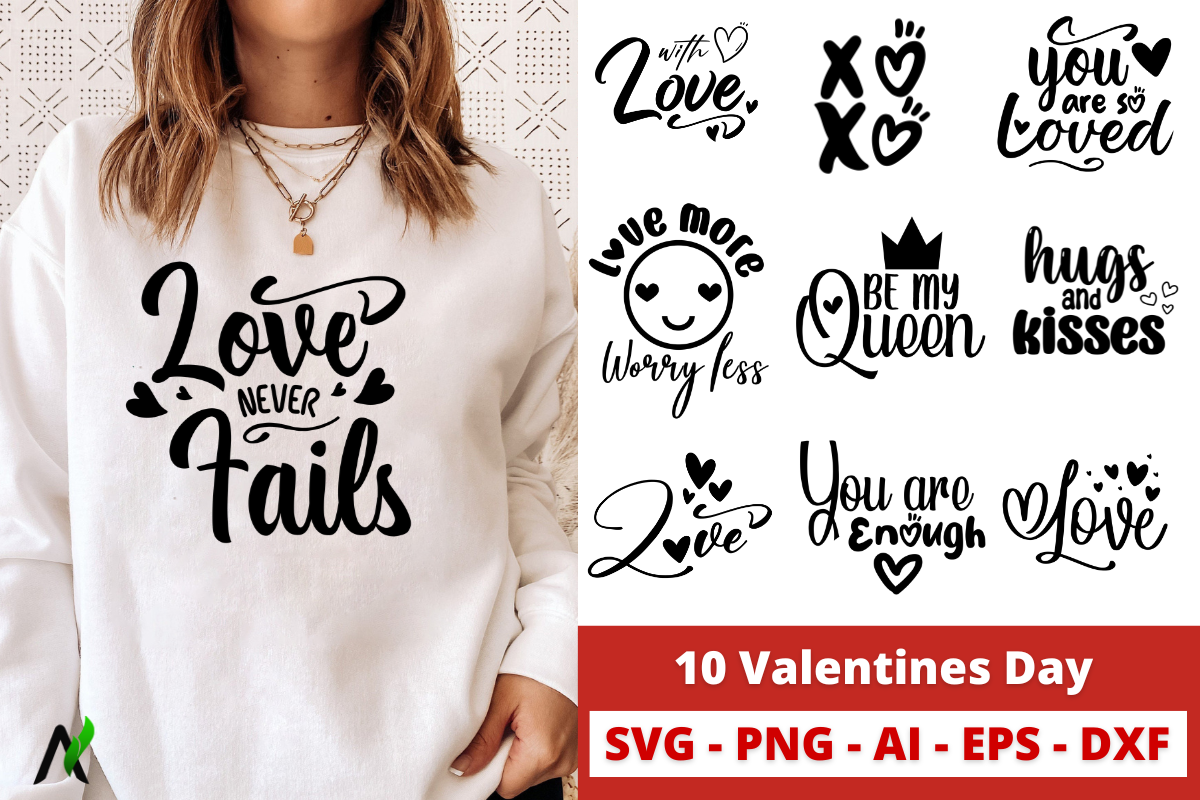 Valentines SVG Bundle Graphic by AN Graphics · Creative Fabrica