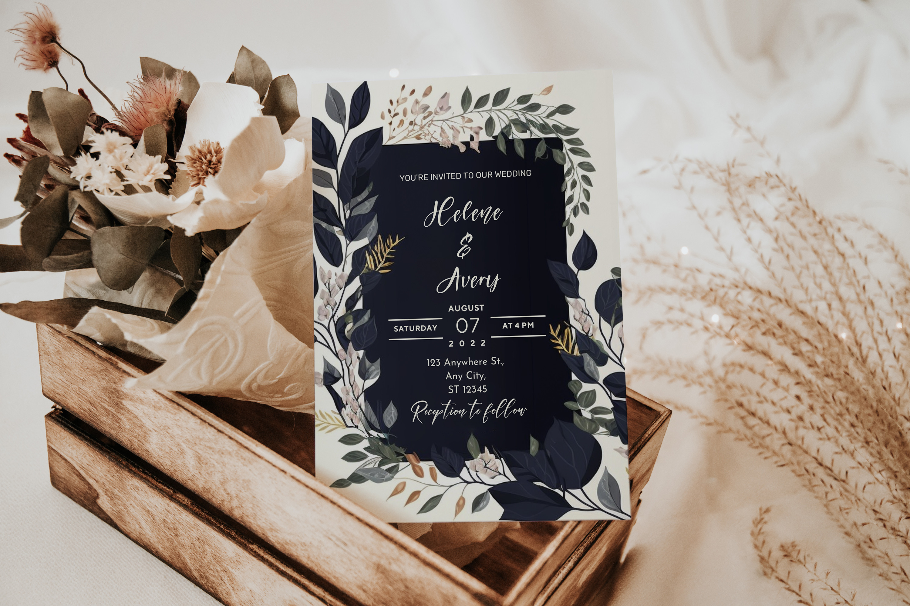 Wedding Invitation Template Modern Canva